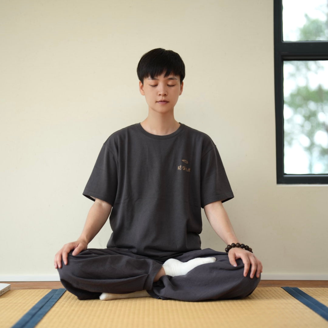 Open Light Grey Tee
